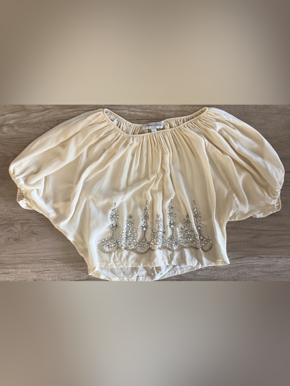 Fifteen Twenty Beaded Silk Blouse